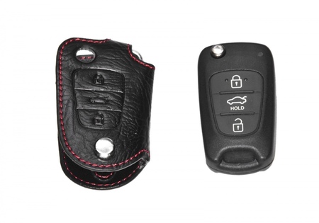 Кожаный чехол для ключа Hyundai Solaris (2011-2014) BGT-LKH200-Hyu