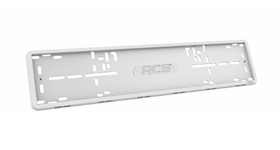 Рамка номерного знака силиконовая белая RCS