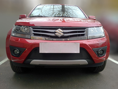 Защита радиатора черная Suzuki Grand Vitara (2012-2016) SGV12.black