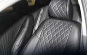 Чехлы на сиденья Seintex из экокожи Ромб Mazda 3 Hatchback (2003-2009)