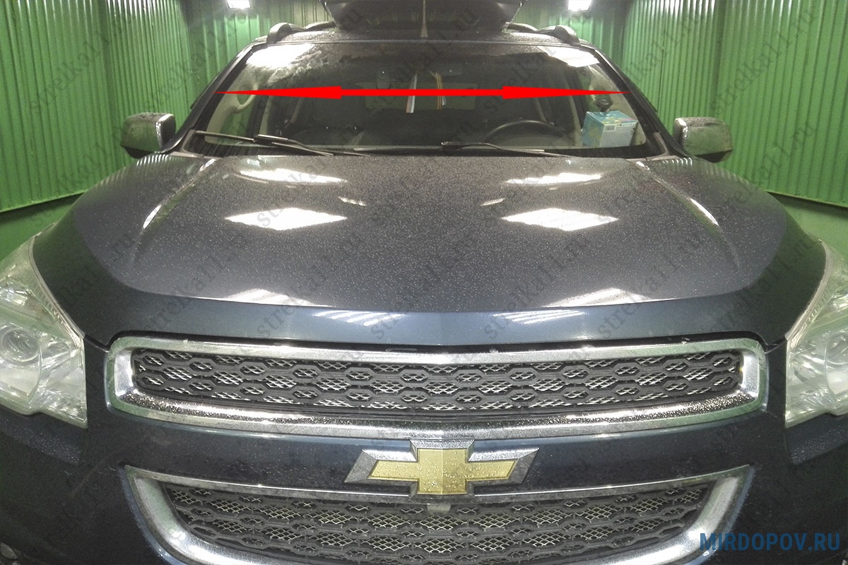 Дефлектор лобового стекла Chevrolet Trailblazer (2013-2019) № 49S.ST2 -  купить по лучшей цене на mirdopov.ru