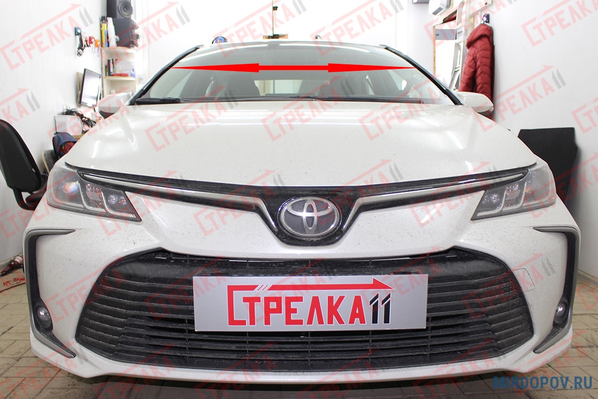 Дефлектор лобового стекла Toyota Corolla (2019-2024) № 98.ST2 - купить по  лучшей цене на mirdopov.ru