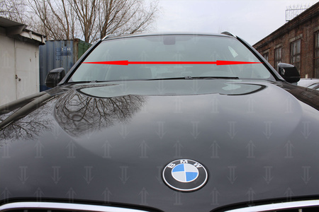 Дефлектор лобового стекла BMW X3 без релингов (2010-2017) 78S.ST2