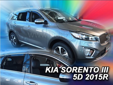 Дефлекторы боковых окон вставные Heko для Kia Sorento Prime (2015-2020) 20167