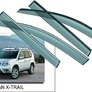 Дефлекторы боковых окон с хромированным молдингом Nissan X-Trail (2007-2015)