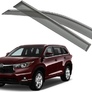 Дефлекторы боковых окон с хромированным молдингом Toyota Highlander (2014-2020)