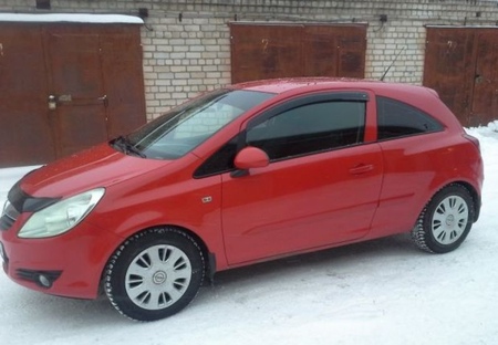 Дефлекторы боковых окон Opel Corsa 3d (2006-2014) Cobra Tuning O10706