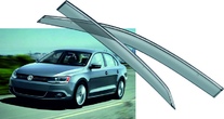 Дефлекторы боковых окон с хромированным молдингом Volkswagen Jetta (2010-2020)