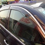 Дефлекторы боковых окон с хромированным молдингом из нержавейки ALVI-STYLE для Honda CR-V (2007-2012)