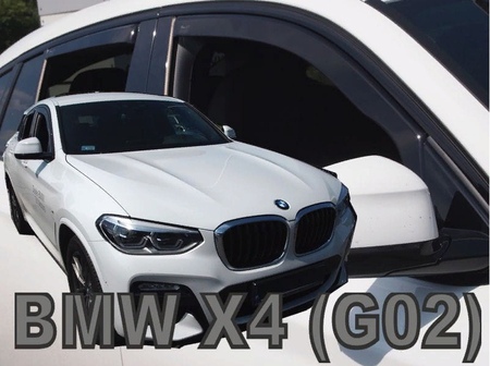 Дефлекторы боковых окон вставные Heko для BMW X4 (2018-2025) 11179