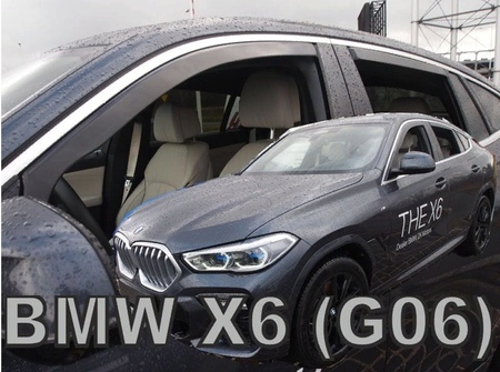 Дефлекторы боковых окон вставные Heko для BMW X6 (2019-2024) 11191