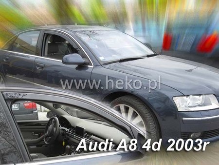 Дефлекторы боковых окон вставные передние Heko для Audi A8 (2003-2010) 10231