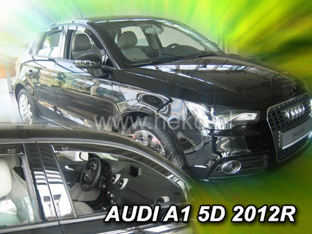 Дефлекторы боковых окон вставные передние Heko для Audi A1 5d (2010-2014) 10238