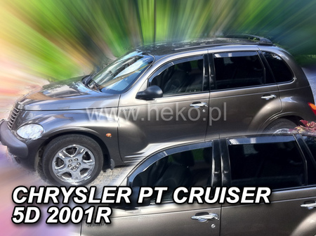 Дефлекторы боковых окон вставные Heko для Chrysler PT Cruiser (2000-2005) 10405