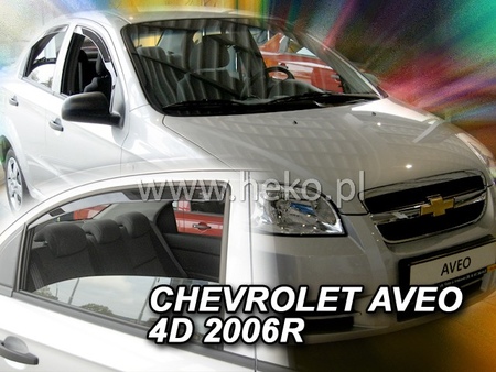 Дефлекторы боковых окон вставные Heko для Chevrolet Aveo седан (2006-2011) 10529