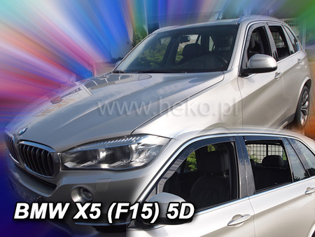 Дефлекторы боковых окон вставные Heko для BMW X5 (2013-2018) 11156