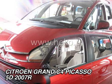 Дефлекторы боковых окон вставные Heko для Citroen C4 Grand Picasso (2007-2013) 12237