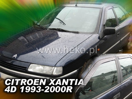 Дефлекторы боковых окон вставные Heko для Citroen Xantia (93-2000) 12240