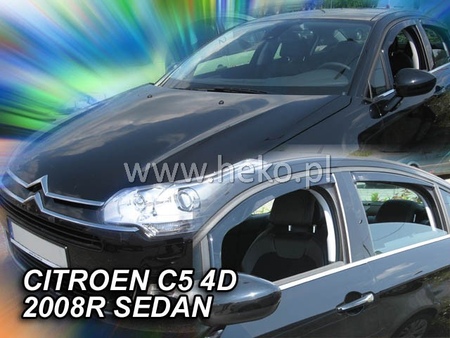 Дефлекторы боковых окон вставные Heko для Citroen C5 седан (2008-2019) 12243