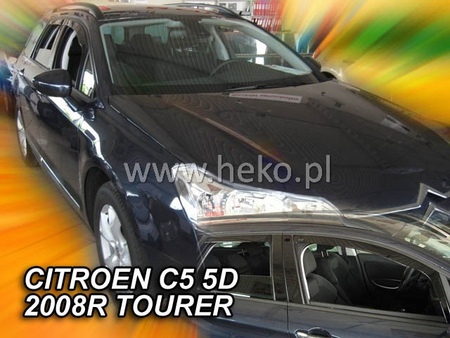 Дефлекторы боковых окон вставные Heko для Citroen C5 универсал (2008-2019) 12244