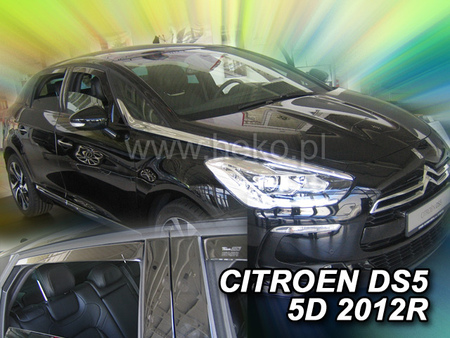 Дефлекторы боковых окон вставные Heko для Citroen DS5 5d (2011-2019) 12255