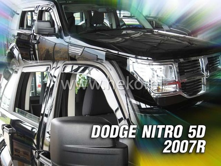 Дефлекторы боковых окон вставные Heko для Dodge Nitro (2007-2019) 13405