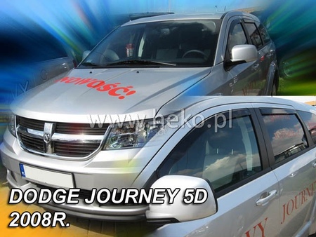 Дефлекторы боковых окон вставные Heko для Dodge Journey (2008-2019) 13410