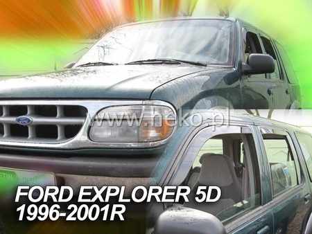 Дефлекторы боковых окон вставные Heko для Ford Explorer 5d (1996-2001) 15272
