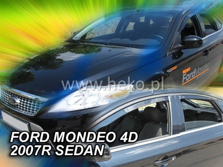 Дефлекторы боковых окон вставные Heko для Ford Mondeo седан (2007-2014) 15279