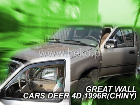 Дефлекторы боковых окон вставные передние Heko для Great Wall Deer G5 (2005-2009) 15302