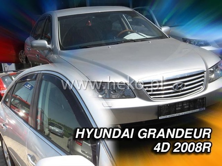 Дефлекторы боковых окон вставные Heko для Hyundai Grandeur (2005-2011) 17254