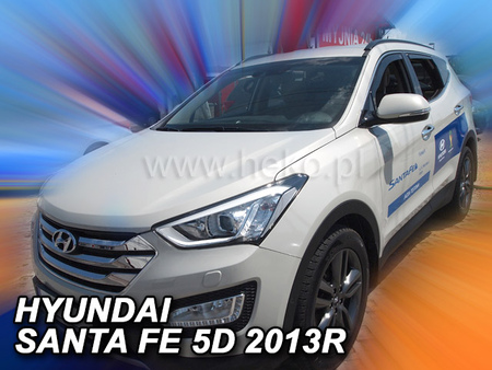 Дефлекторы боковых окон вставные Heko для Hyundai Santa Fe (2012-2018) 17280