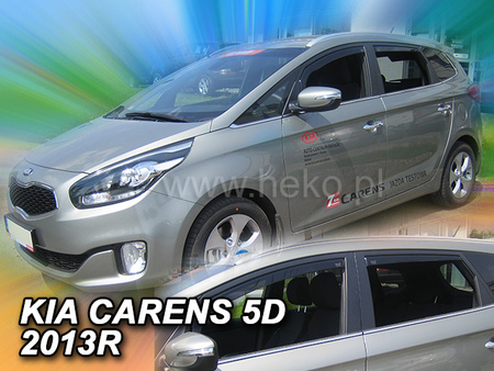 Дефлекторы боковых окон вставные Heko для Kia Carens 5d (2013-2019) 20162