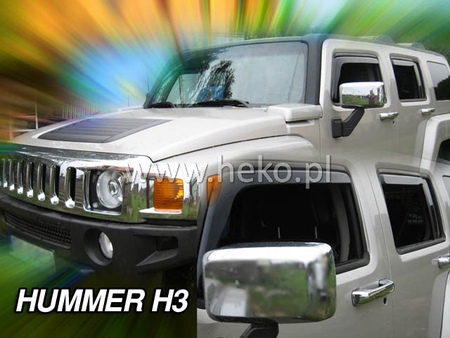 Дефлекторы боковых окон вставные Heko для Hummer H3 (2005-2019) 21506