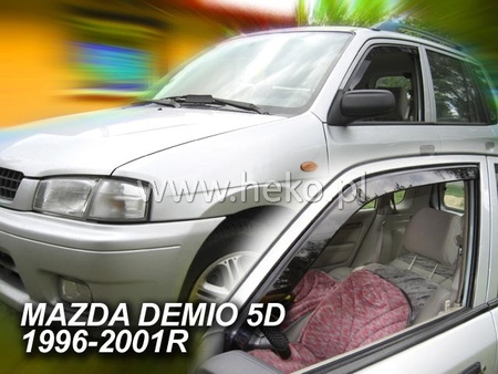 Дефлекторы боковых окон вставные передние Heko для Mazda Demio (1996-2003) 23138