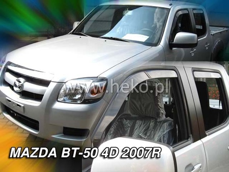 Дефлекторы боковых окон вставные Heko для Mazda BT-50 (2006-2011) 23140