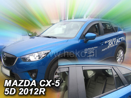 Дефлекторы боковых окон вставные Heko для Mazda CX-5 (2011-2017) 23157