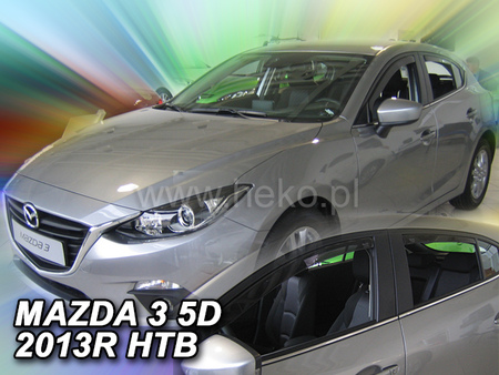 Дефлекторы боковых окон вставные Heko для Mazda 3 sd/hb (2013-2019) 23164