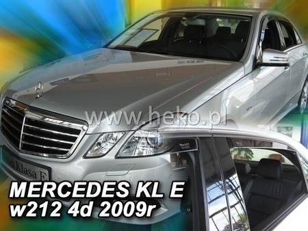 Дефлекторы боковых окон вставные Heko для Mercedes E-class W212 седан (2009-2016) 23275