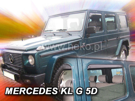 Дефлекторы боковых окон вставные Heko для Mercedes G-class W463 5d (1990-2008) 23276