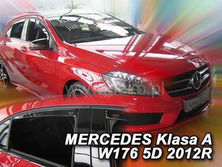 Дефлекторы боковых окон вставные Heko для Mercedes A-class 5d (2012-2018) 23282