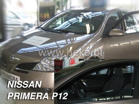 Дефлекторы боковых окон вставные передние Heko для Nissan Primera sd/hb (2002-2008) 24230