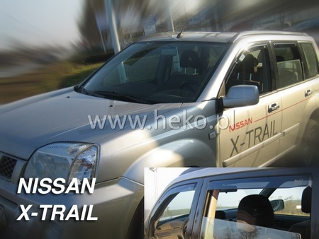Дефлекторы боковых окон вставные Heko для Nissan X-Trail (2001-2007) 24239