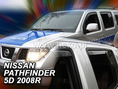 Дефлекторы боковых окон вставные Heko для Nissan Pathfinder III (2005-1010-2014) 24253