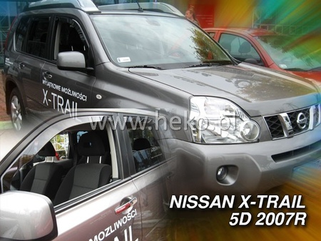 Дефлекторы боковых окон вставные Heko для Nissan X-Trail (2007-2014) 24268