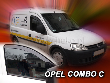 Дефлекторы боковых окон вставные передние Heko для Opel Combo C (2001-2011) 25350