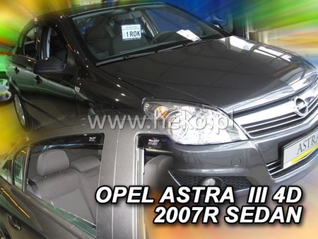 Дефлекторы боковых окон вставные Heko для Opel Astra седан (2007-2015) 25381