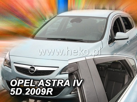 Дефлекторы боковых окон вставные Heko для Opel Astra 5d хэтчбек (2009-2017) 25384