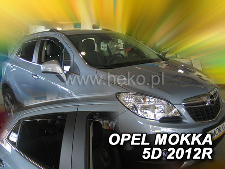 Дефлекторы боковых окон вставные Heko для Opel Mokka (2012-2016) 25387