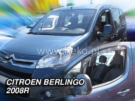 Дефлекторы боковых окон вставные Heko для Citroen Berlingo (2009-2015) 26133